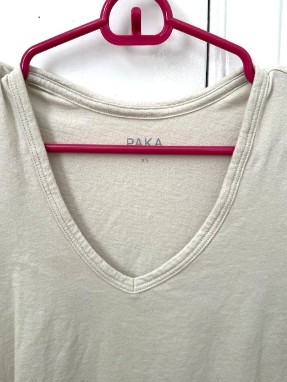 NWOT: PAKA Apparel Women's Essential V-Neck, Color: Bone, Size: XS (Never worn) - Picture 6 of 11